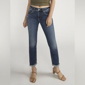 Silver Jeans Women's Blue Boyfriend Jeans